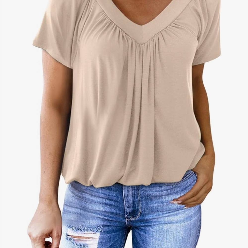 V-Neck Loose-fit T-Shirt